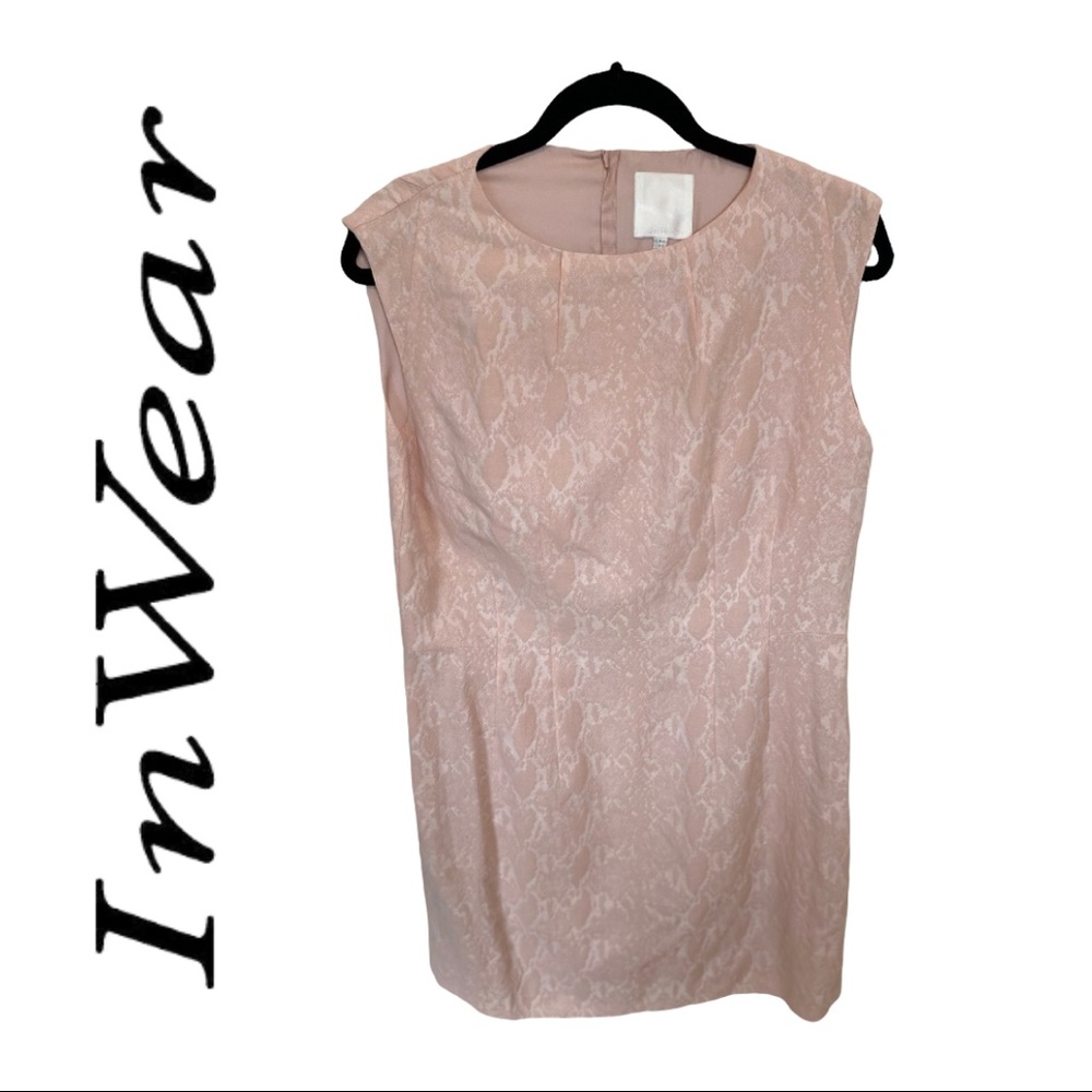 In Wear Sleeveless Peachy Dusty Rose Midi Dress